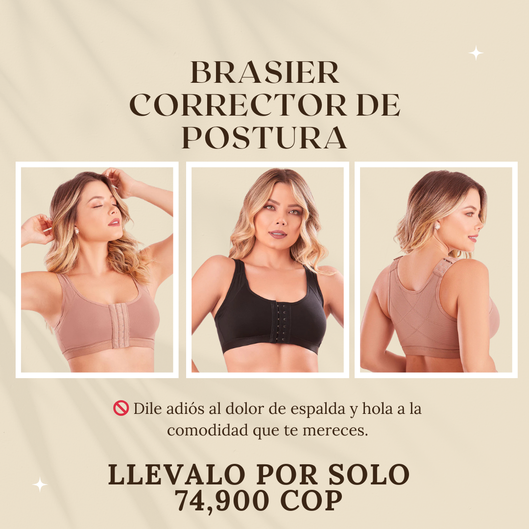 Brasier Corrector de Postura Con Broches – Comodidad y Soporte en Cada Movimiento