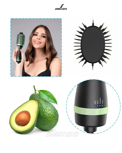 Cepillo Secador 3 en 1: Alisa, Seca y Da Volumen
