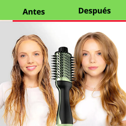 Cepillo Secador 3 en 1: Alisa, Seca y Da Volumen