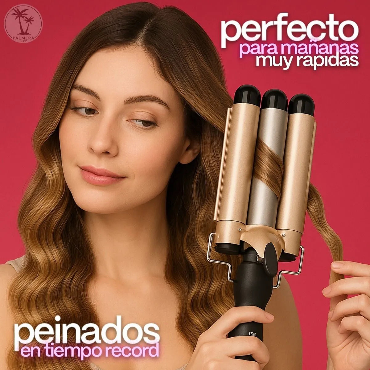 Plancha Rizadora Ondas de Sirena –Brillo, Volumen y Estilo